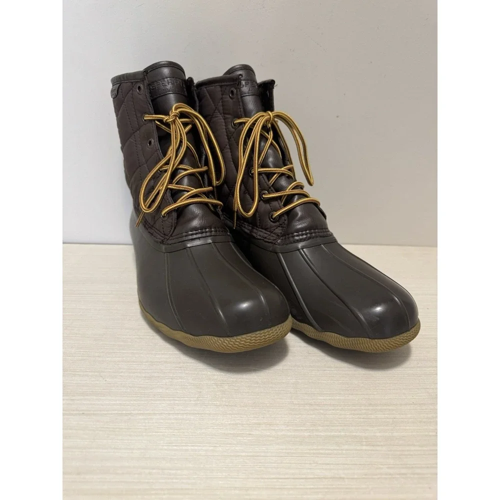 Sperry Men's Quilted Duck Boots –‎ Brown – Size 13 – Waterproof